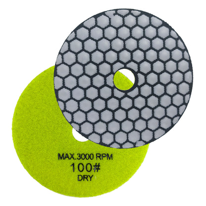HXIN 4 inch Resin Bond Diamond Dry Polishing Pads for Granite Marble Ceramic