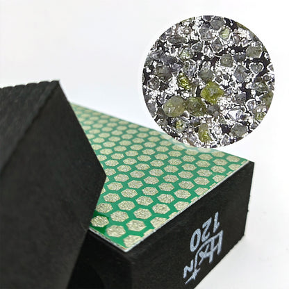HXin Electroplated Diamond Hand Pad Sanding Block Sharp Glass Grinding Polishing Pad Sanding Block Foam Backing Hand-Held Sanding Block for Sanding Polishing Marble Tile Ceramics