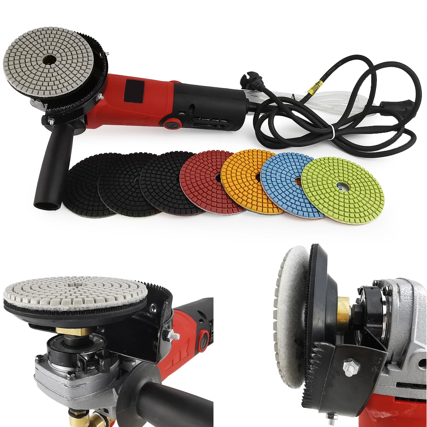 HXIN 4 inch Resin Bond Diamond Wet Polishing Pads for Granite Marble Ceramic