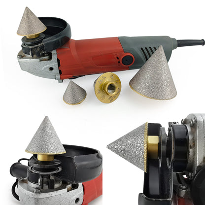 2pcs/set HXIN Vacuum Brazed Diamond Chamfering Bit For Beveling Holes On Marble Tile Ceramic