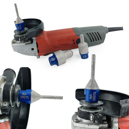 2pcs/set HXIN Vacuum Brazed Diamond Milling Finger Bits 5/8’’-11 Thread for Existing Holes Enlarging Shaping Trimming Tile Porcelain Ceramic Granite Marble