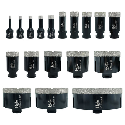 Professional HXIN Vacuum Brazed Diamond Core Drill Bits with 5/8’’-11 Thread for Marble Porcelain Tile Ceramic Masonry