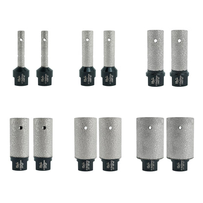 2pcs/set HXIN Vacuum Brazed Diamond Finger Bits 5/8-11 for Porcelain Hard Ceramic Marble Enlarging Holes