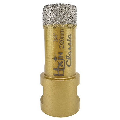 Classic HXIN Vacuum Brazed Diamond Core Drill Bits with 5/8''-11 thread for Porcelain Tile Marble Stone Masonry