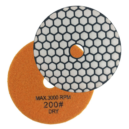 HXIN 4 inch Resin Bond Diamond Dry Polishing Pads for Granite Marble Ceramic