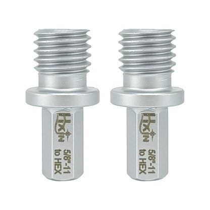 2pcs/set HXIN Core Drill Bit Adapter 5/8-11 thread to 3/8" Hexagon Shank