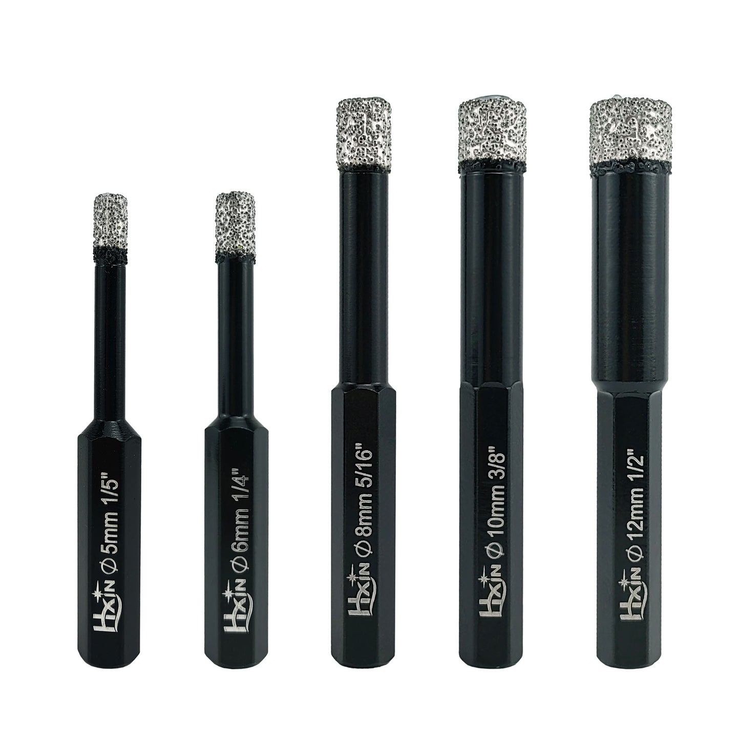 HXIN Vacuum Brazed Diamond Drill Bits With Hexagonal Shank for Marble, Ceramic, Tile, Porcelain