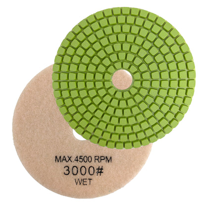 HXIN 4 inch Resin Bond Diamond Wet Polishing Pads for Granite Marble Ceramic