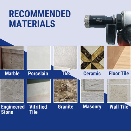2pcs/set Professional HXIN Vacuum Brazed Diamond Core Drill Bits with 5/8’’-11 Thread for Marble Porcelain Tile Ceramic Masonry