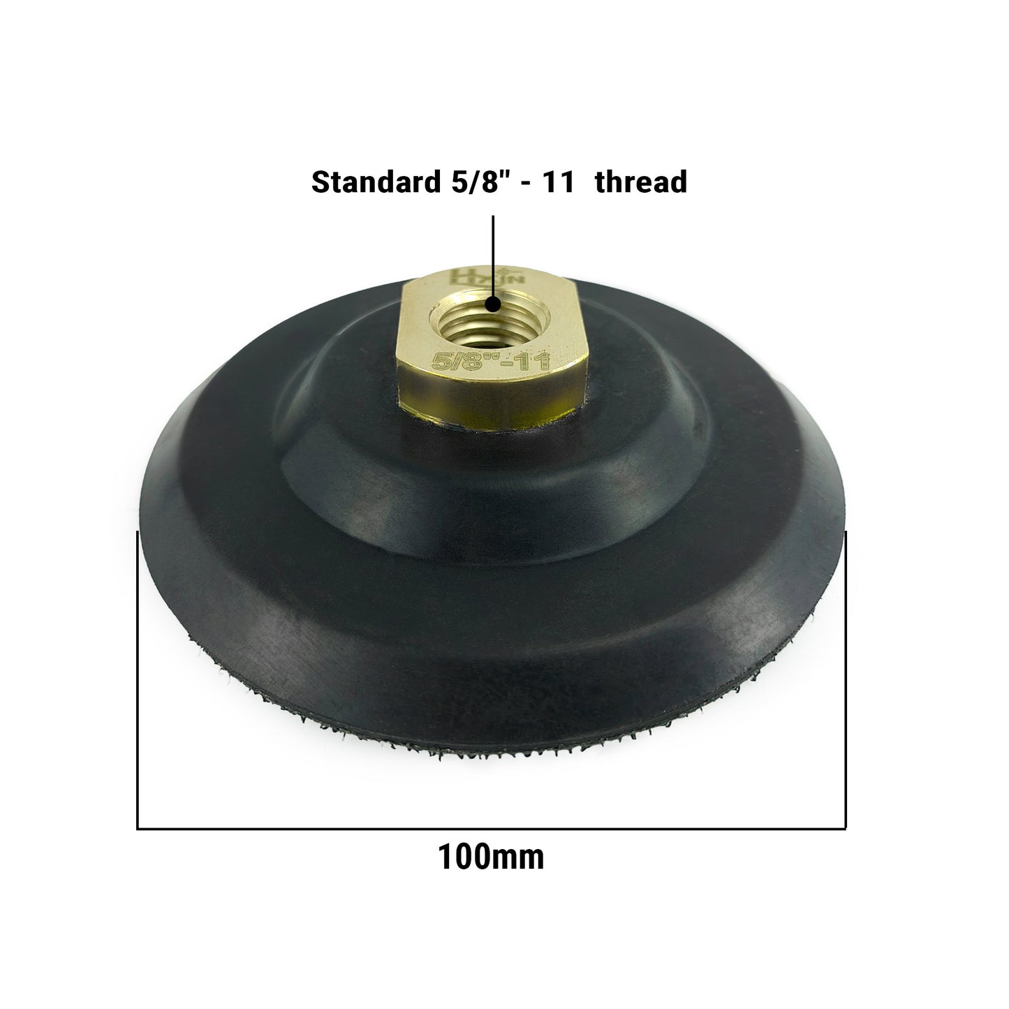 HXIN Rubber Backer Pads with 5/8’’-11 Thread for 4’’ Diamond Polishing Pads