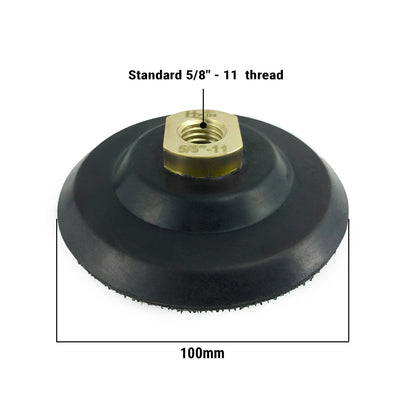 HXIN Rubber Backer Pads with 5/8’’-11 Thread for 4’’ Diamond Polishing Pads
