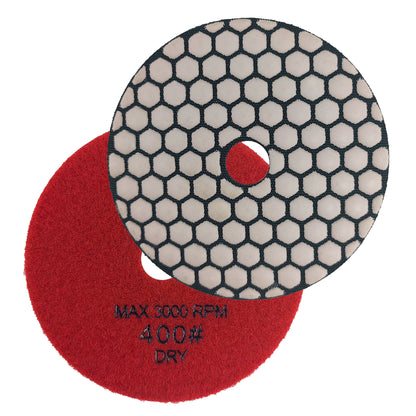 HXIN 4 inch Resin Bond Diamond Dry Polishing Pads for Granite Marble Ceramic