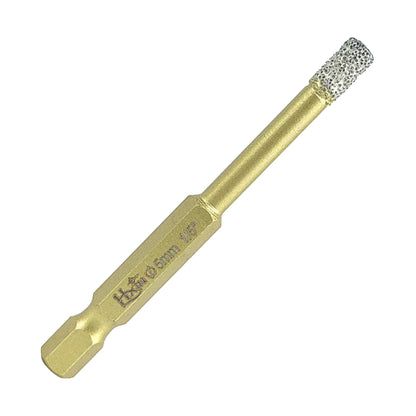 HXIN Vacuum Brazed Diamond Drill Bits With Hexagonal E6.3mm Quick-fit Shank for Porcelain, Ceramic, Tiles, Marble