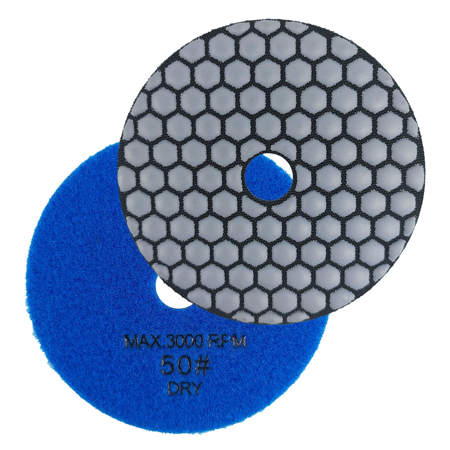 HXIN 4 inch Resin Bond Diamond Dry Polishing Pads for Granite Marble Ceramic