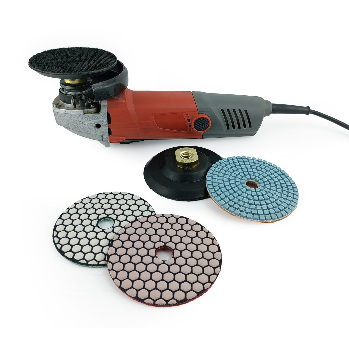 HXIN Rubber Backer Pads with 5/8’’-11 Thread for 4’’ Diamond Polishing Pads