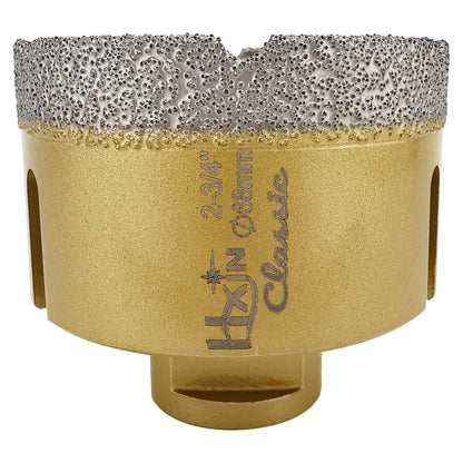 Classic HXIN Vacuum Brazed Diamond Core Drill Bits with 5/8''-11 thread for Porcelain Tile Marble Stone Masonry