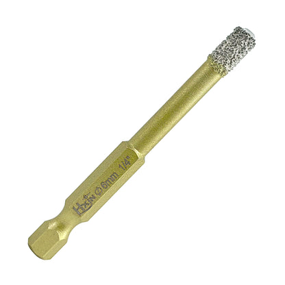 HXIN Vacuum Brazed Diamond Drill Bits With Hexagonal E6.3mm Quick-fit Shank for Porcelain, Ceramic, Tiles, Marble