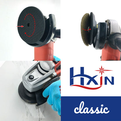 HXIN Rubber Backer Pads with 5/8’’-11 Thread for 4’’ Diamond Polishing Pads