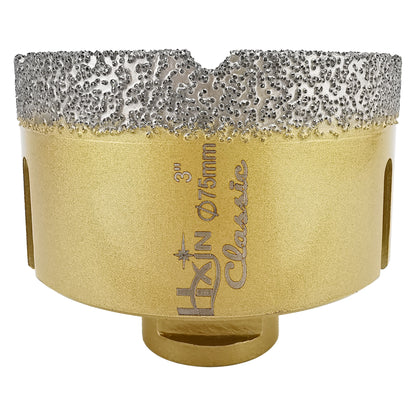 Classic HXIN Vacuum Brazed Diamond Core Drill Bits with 5/8''-11 thread for Porcelain Tile Marble Stone Masonry