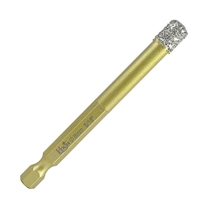 HXIN Vacuum Brazed Diamond Drill Bits With Hexagonal E6.3mm Quick-fit Shank for Porcelain, Ceramic, Tiles, Marble