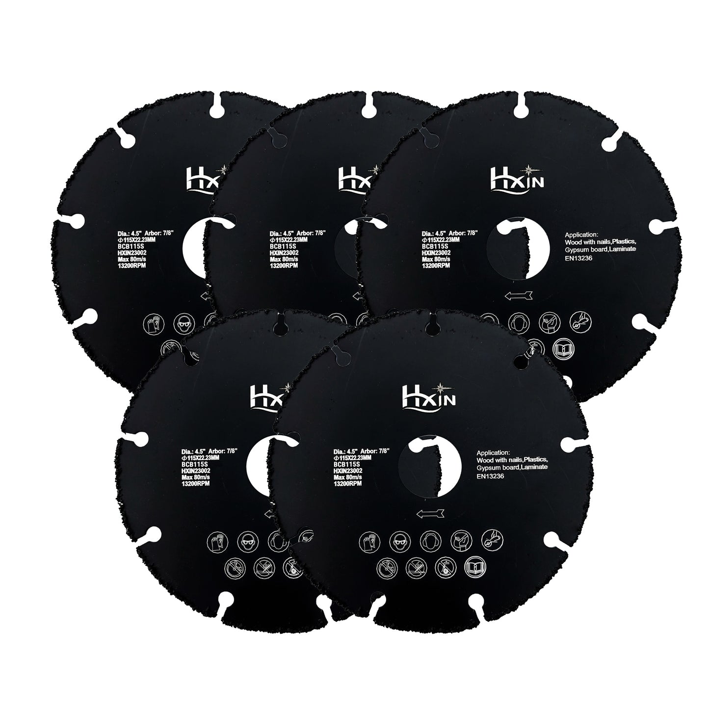 HXin Vacuum Brazed Dry Cutting Carbide Blades For wood, wood with nails, aluminium tube, copper tube, plastic, plaster