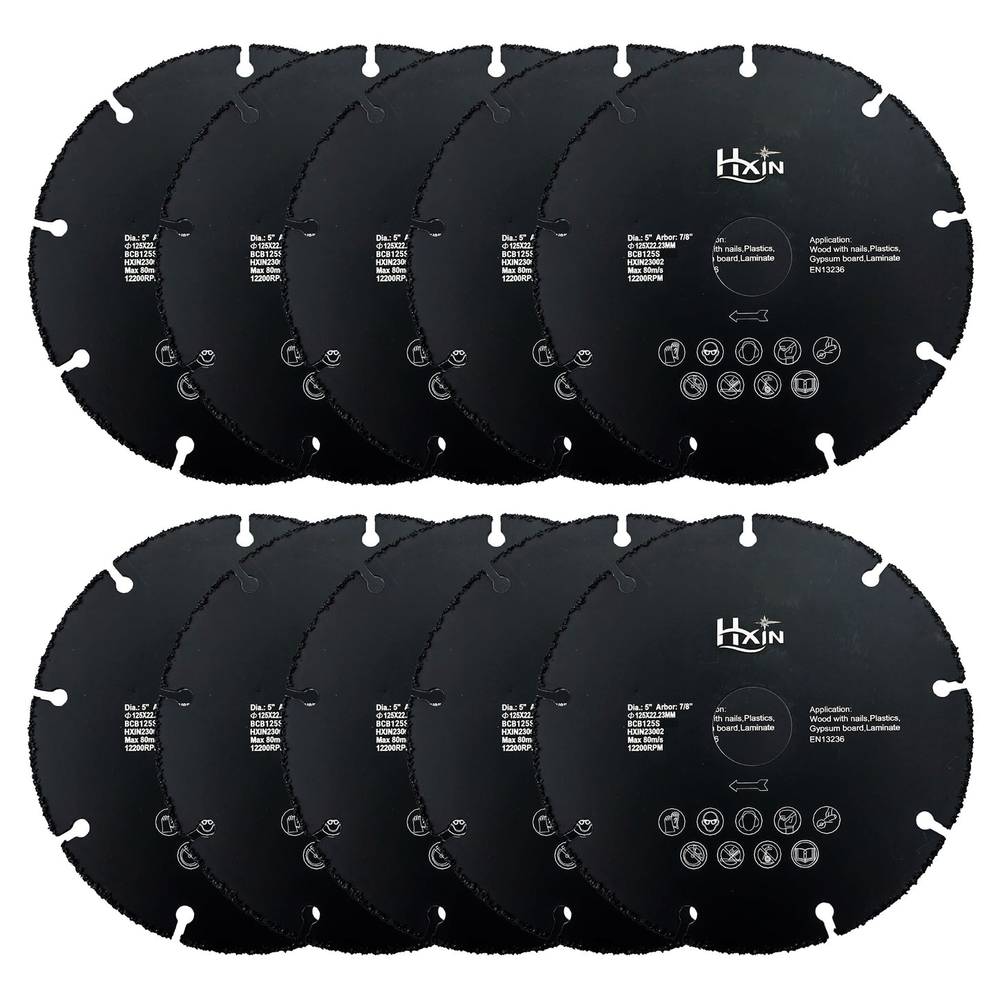 HXin Vacuum Brazed Dry Cutting Carbide Blades For wood, wood with nails, aluminium tube, copper tube, plastic, plaster