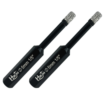 2pcs/set HXIN Vacuum Brazed Diamond Drill Bits With Hexagonal Shank for Marble, Ceramic, Tile, Porcelain