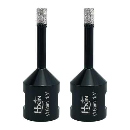 2pcs/set Professional HXIN Vacuum Brazed Diamond Core Drill Bits with 5/8’’-11 Thread for Marble Porcelain Tile Ceramic Masonry