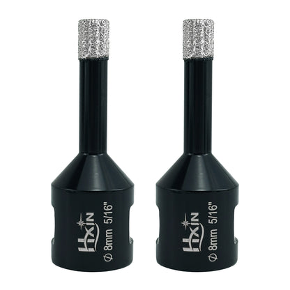 2pcs/set Professional HXIN Vacuum Brazed Diamond Core Drill Bits with 5/8’’-11 Thread for Marble Porcelain Tile Ceramic Masonry