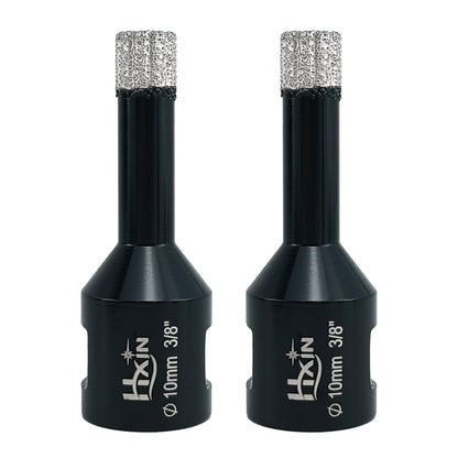 2pcs/set Professional HXIN Vacuum Brazed Diamond Core Drill Bits with 5/8’’-11 Thread for Marble Porcelain Tile Ceramic Masonry