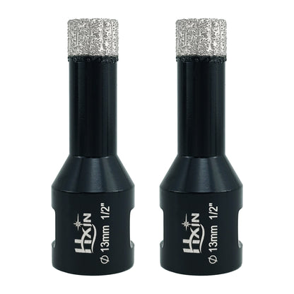 2pcs/set Professional HXIN Vacuum Brazed Diamond Core Drill Bits with 5/8’’-11 Thread for Marble Porcelain Tile Ceramic Masonry