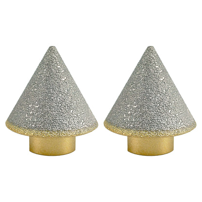 2pcs/set HXIN Vacuum Brazed Diamond Chamfering Bit For Beveling Holes On Marble Tile Ceramic