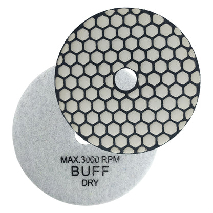 HXIN 4 inch Resin Bond Diamond Dry Polishing Pads for Granite Marble Ceramic