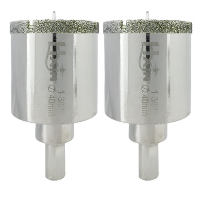 HXin Electroplated Diamond Core Drill Bits with Triangular Shank for Porcelain Tile Marble Stone Masonry