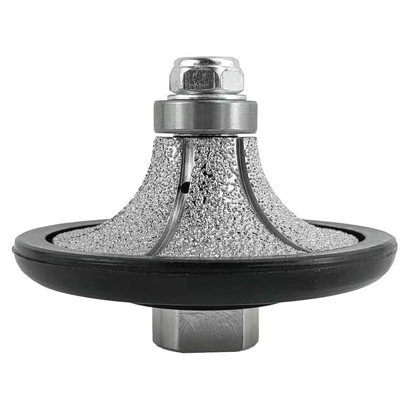 HXin Vacuum Brazed Diamond Hand Profiling Wheel Diamond Router Bits with 5/8-11 thread for marble, stone,