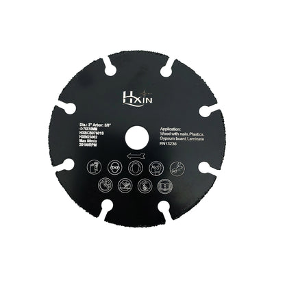 5pcs/set HXin Vacuum Brazed Dry Cutting Carbide Blades For wood, wood with nails, aluminium tube, copper tube, plastic, plaster