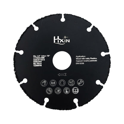 5pcs/set HXin Vacuum Brazed Dry Cutting Carbide Blades For wood, wood with nails, aluminium tube, copper tube, plastic, plaster