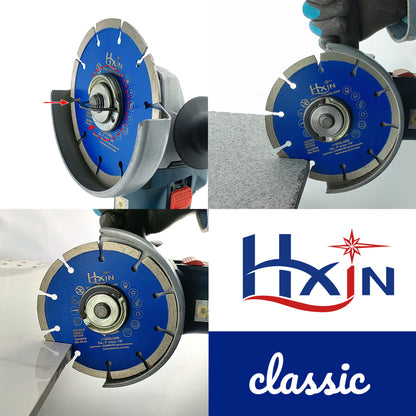HXIN General Purpose Sintered Segmented Diamond Saw Blade for Granite, Masonry, Concrete