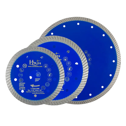 HXIN Turbo Sintered Diamond Saw Blade for Ceramic Tile Granite Marble Masonry Stone