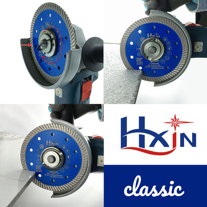 HXIN Turbo Sintered Diamond Saw Blade for Ceramic Tile Granite Marble Masonry Stone