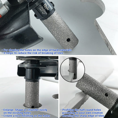 HXIN Vacuum Brazed Diamond Finger Bits 5/8-11 for Porcelain Hard Ceramic Marble Enlarging Holes