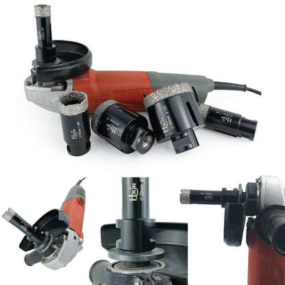 2pcs/set Professional HXIN Vacuum Brazed Diamond Core Drill Bits with 5/8’’-11 Thread for Marble Porcelain Tile Ceramic Masonry